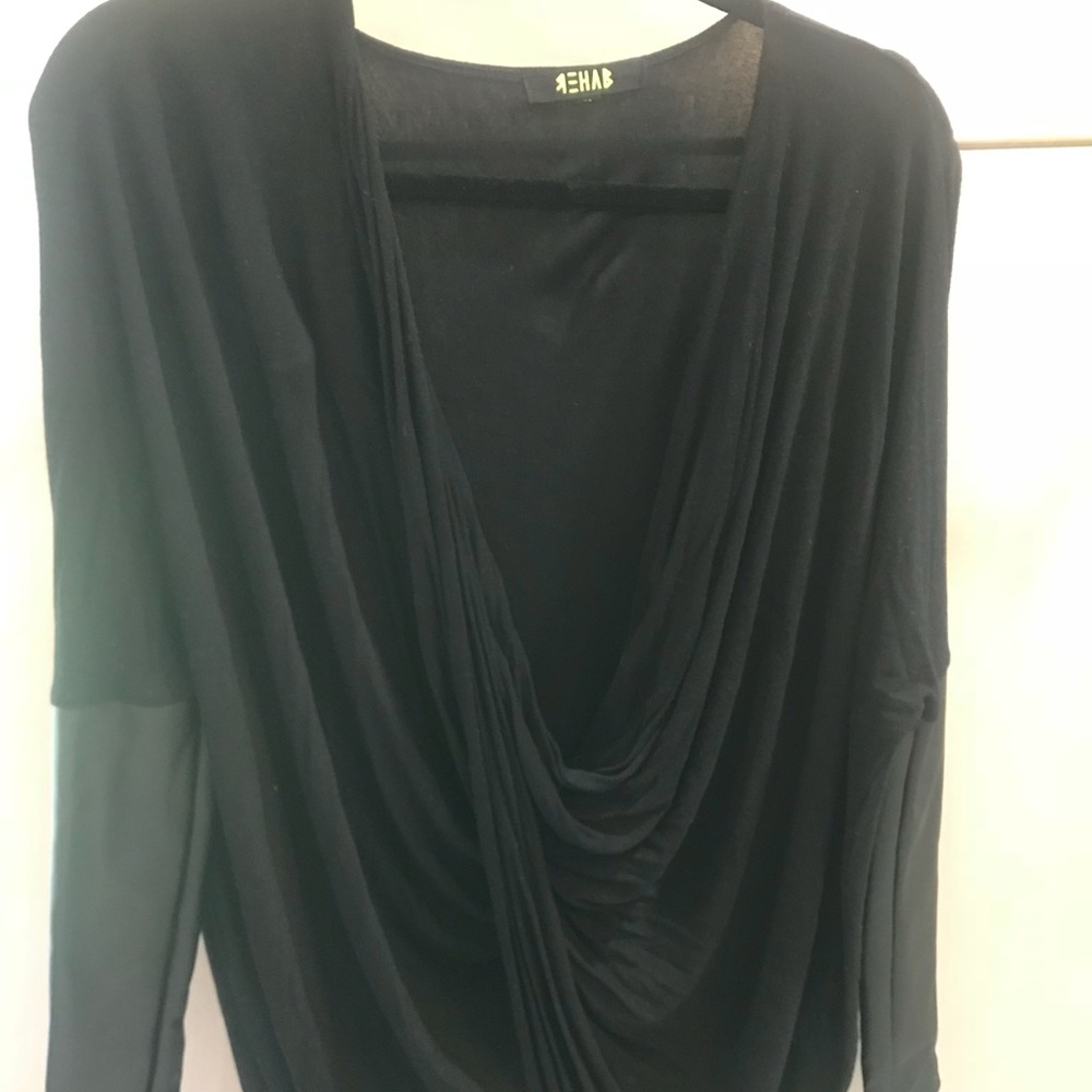 Draped Cardigan Top